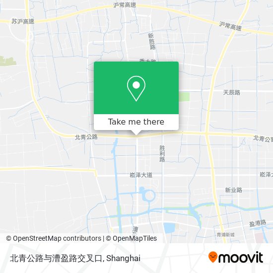 北青公路与漕盈路交叉口 map