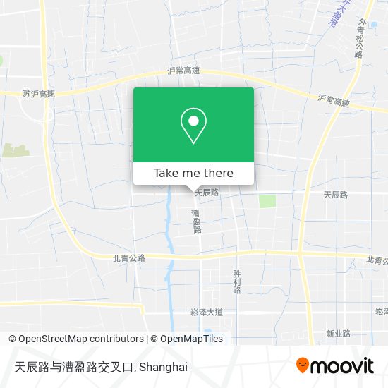 天辰路与漕盈路交叉口 map