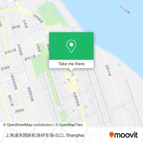 上海浦东国际机场停车场-出口 map