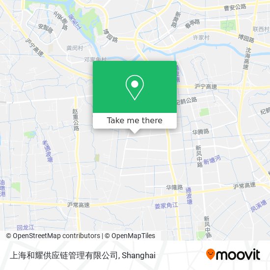 上海和耀供应链管理有限公司 map