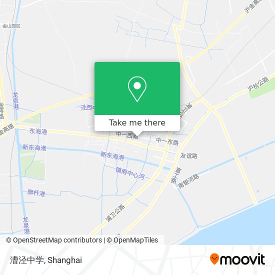 漕泾中学 map