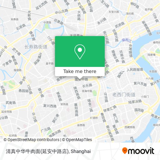 清真中华牛肉面(延安中路店) map