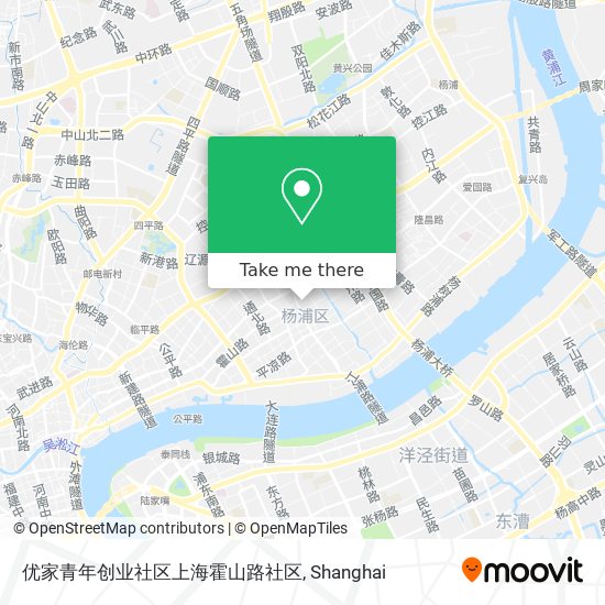 优家青年创业社区上海霍山路社区 map