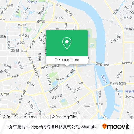 上海带露台和阳光房的混搭风格复式公寓 map