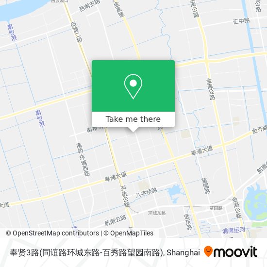 奉贤3路(同谊路环城东路-百秀路望园南路) map