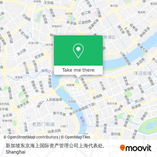 新加坡东京海上国际资产管理公司上海代表处 map