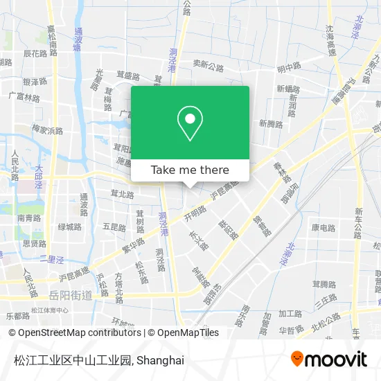 松江工业区中山工业园 map