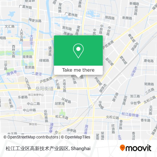 松江工业区高新技术产业园区 map