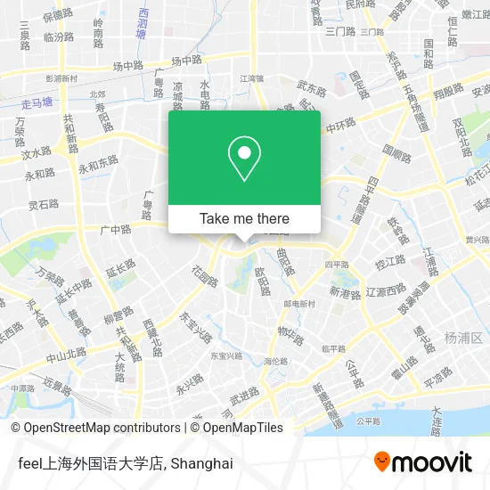 feel上海外国语大学店 map