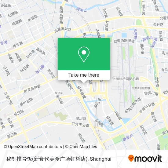 秘制排骨饭(新食代美食广场虹桥店) map