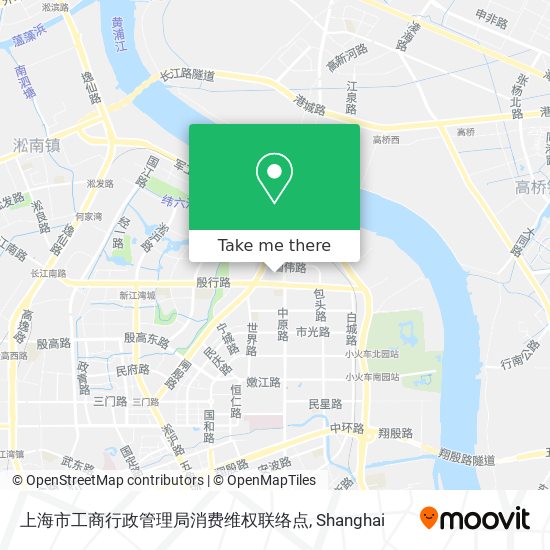 上海市工商行政管理局消费维权联络点 map