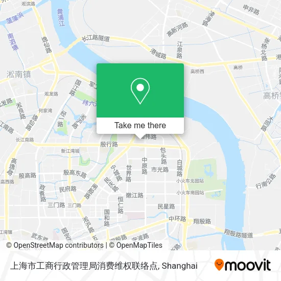 上海市工商行政管理局消费维权联络点 map