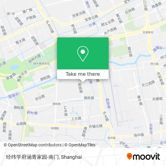 经纬学府涵青家园-南门 map