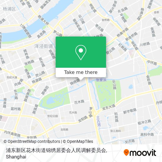 浦东新区花木街道锦绣居委会人民调解委员会 map
