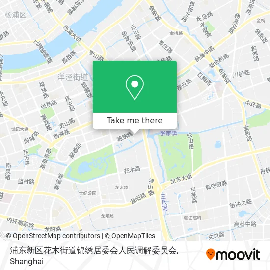 浦东新区花木街道锦绣居委会人民调解委员会 map