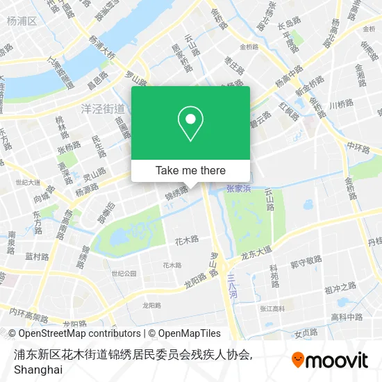 浦东新区花木街道锦绣居民委员会残疾人协会 map