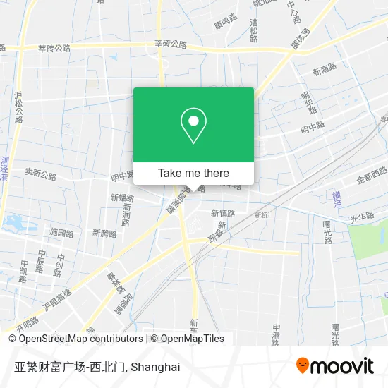 亚繁财富广场-西北门 map