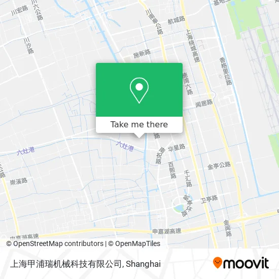 上海甲浦瑞机械科技有限公司 map