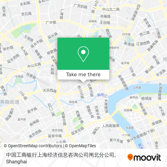 中国工商银行上海经济信息咨询公司闸北分公司 map