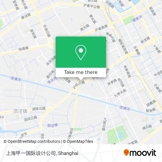 上海甲一国际设计公司 map