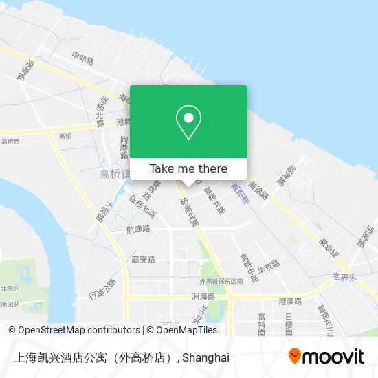 上海凯兴酒店公寓（外高桥店） map
