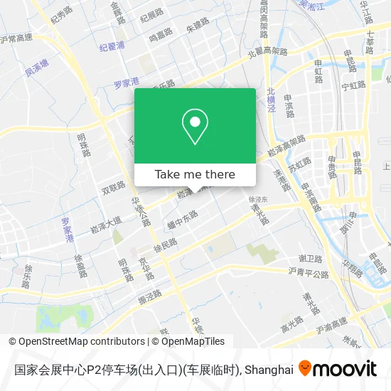 国家会展中心P2停车场(出入口)(车展临时) map