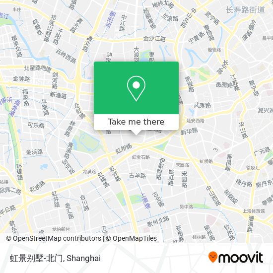 虹景别墅-北门 map