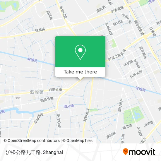 沪松公路九干路 map