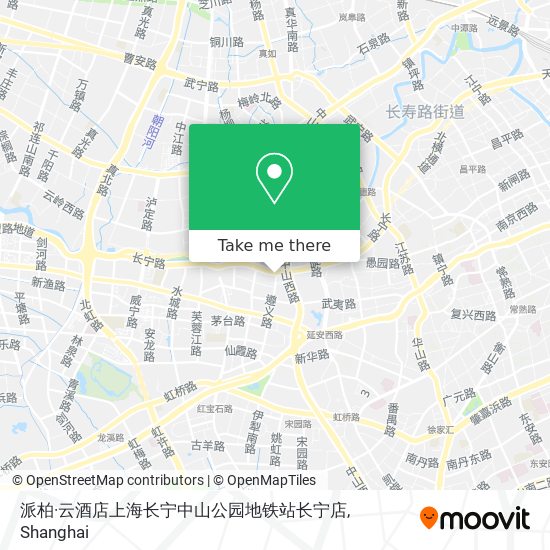 派柏·云酒店上海长宁中山公园地铁站长宁店 map