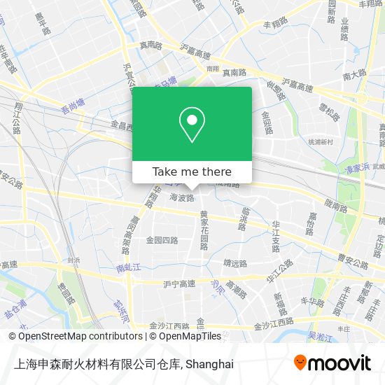 上海申森耐火材料有限公司仓库 map