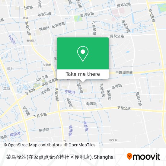 菜鸟驿站(在家点点金沁苑社区便利店) map