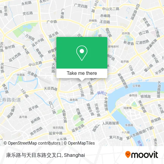 康乐路与天目东路交叉口 map
