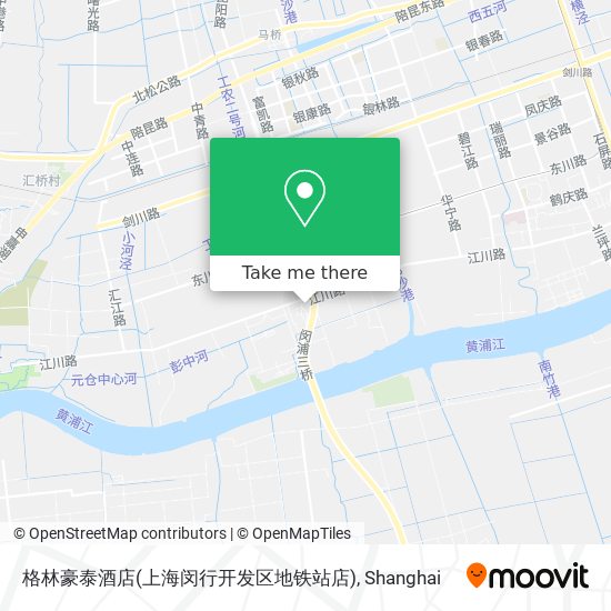 格林豪泰酒店(上海闵行开发区地铁站店) map