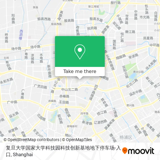 复旦大学国家大学科技园科技创新基地地下停车场-入口 map