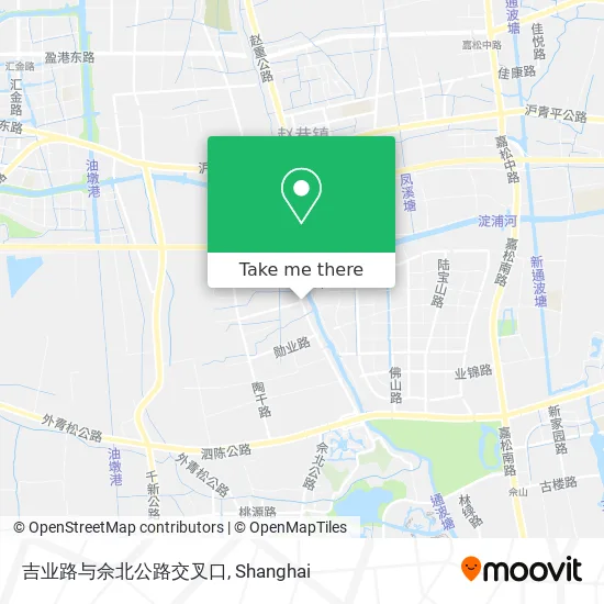 吉业路与佘北公路交叉口 map