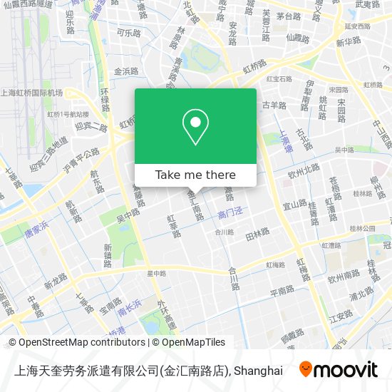 上海天奎劳务派遣有限公司(金汇南路店) map