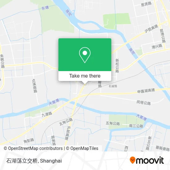 石湖荡立交桥 map