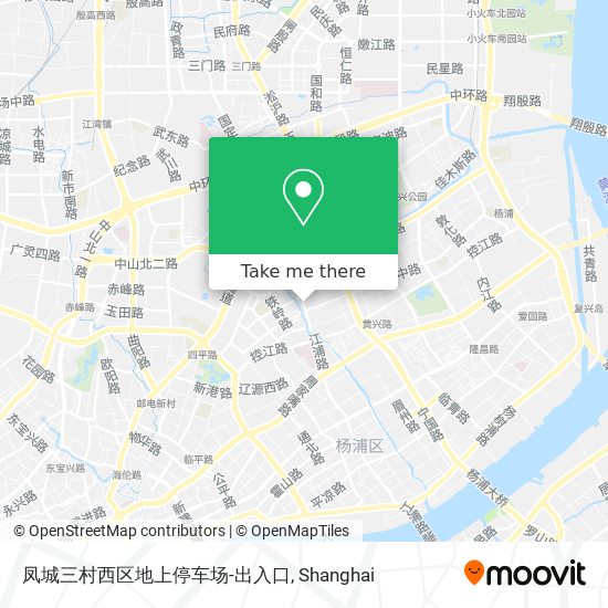 凤城三村西区地上停车场-出入口 map
