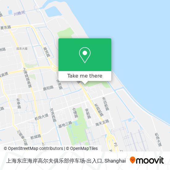 上海东庄海岸高尔夫俱乐部停车场-出入口 map