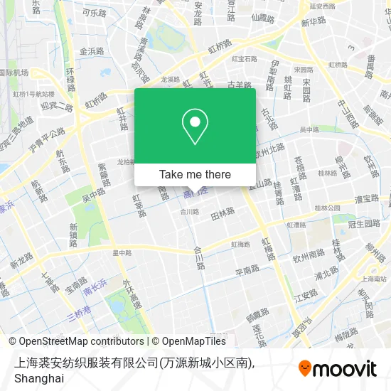 上海裘安纺织服装有限公司(万源新城小区南) map