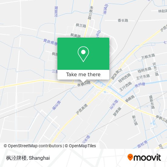 枫泾牌楼 map
