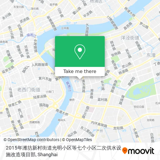 2015年潍坊新村街道光明小区等七个小区二次供水设施改造项目部 map