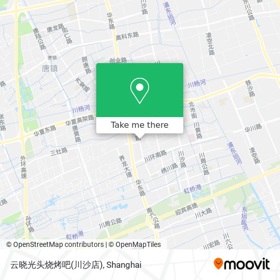 云晓光头烧烤吧(川沙店) map