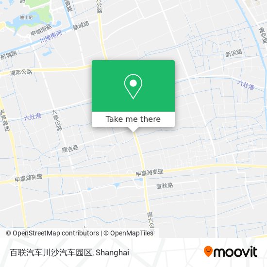 百联汽车川沙汽车园区 map