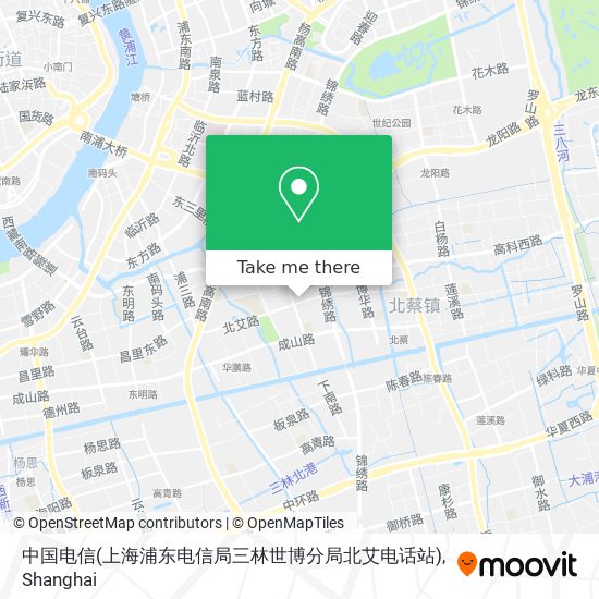 中国电信(上海浦东电信局三林世博分局北艾电话站) map