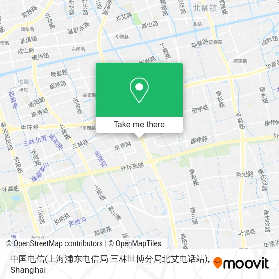 中国电信(上海浦东电信局 三林世博分局北艾电话站) map