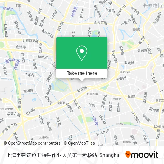 上海市建筑施工特种作业人员第一考核站 map