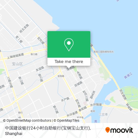 中国建设银行24小时自助银行(宝钢宝山支行) map