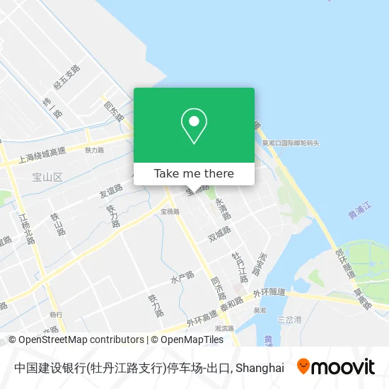 中国建设银行(牡丹江路支行)停车场-出口 map