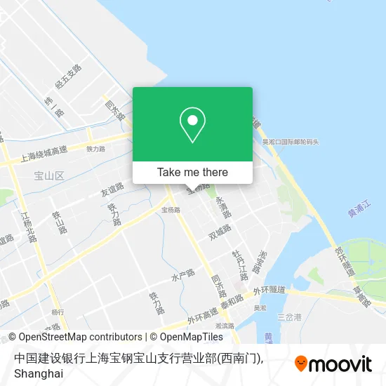 中国建设银行上海宝钢宝山支行营业部(西南门) map